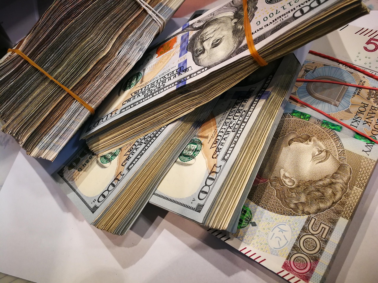 Stacks of cash